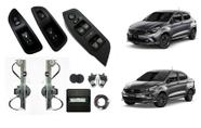 Kit Vidro Eletrico Fiat Argo Portas Traseiras Com Comando de Retrovisor