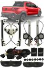 Kit Vidro Elétrico Fiat Nova Strada 2020 2021 4 Portas Completo Dianteiro e Traseiro Sensorizado