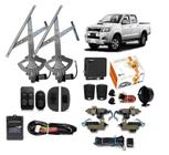 Kit Vidro Eletrico Hilux 2011 2012 2013 Diant + Trava Alarme