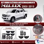 Kit Vidro Elétrico Nova Hilux 2005 a 2015 4 Portas Completo