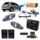 Kit Vidro Eletrico Parati G3 4p Completo Cinza Intel. 2005