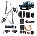 Kit Vidro Eletrico vw Brasilia 2p 1981 1982 + Trava + Alarme