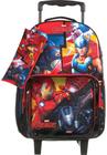 Kit Vingadores Mochila De Carrinho + Lancheira + Estojo DMW