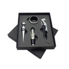 Kit Vinho 4 peças Saca Rolha Tampa Dosador Salva Gotas - Onyx