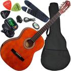 Kit Violão Eletroacústico Clássico Aço S14 Giannini Natural