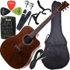 Kit Violão Folk Eletroacústico Ativo Rozini Rx315 C/ Afinador + Acessórios