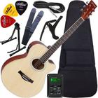 Kit Violão Giannini Eletroacústico Aço C/ Capa + 4010 Gsf1r