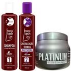 Kit Violeta Ativo Cristalização Matizadora 2x300ml + Matizador Platinum 500g Mairibel