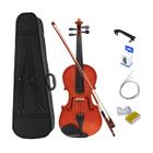 Kit Violino 4/4 Tivoli Case Breu Afinador Espaleira Cordas