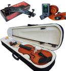 Kit Violino Barth Nt 4/4 c/Estojo CR, Arco,Breu + Espaleira Shoulder Rest + Afinador Joyo