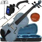 Kit Violino Cinza 4/4 Completo Com Multi Acessórios + Case - Bel