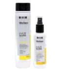 Kit Vita Derm Hair Gloss - Shampoo Hidratante + Leave-in Com Proteção Térmica