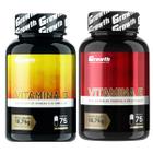 Kit Vitamina D 75 Caps + Vitamina E 75 Caps Growth Supplements