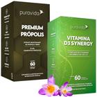 Kit Vitamina D3 Synergy - 60 Caps + Própolis Verde Premium - 60 Caps - Pura Vida