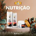 Kit VK BEAUTY NUTRIÇÃO - Macadâmia + Pracaxi (shampoo 200ml + condicionador 200ml + mascara 250g)