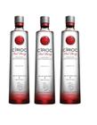 Kit Vodka Ciroc Red Berry 750ml 3 unidades