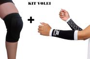 Kit Vôlei Joelheira C/ Feltro + Manguito Curto Elite