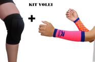 Kit Vôlei Joelheira C/ Feltro + Manguito Curto Elite - LM