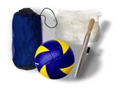 Kit Vôlei Veloster-Bola Vôlei Veloster + Sacola + Rede 5m +Bomba + 10 m corda Kaemy