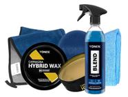 Kit Vonixx Cuidados p/ Pintura Carnaúba Hybrid Wax + Blend