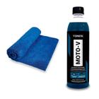 Kit Vonixx Toalha Microfibra + Shampoo Desengraxante Moto-v