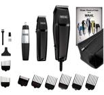 Kit Wahl Total Black Máquina de Cortar Cabelo Trimmer Acabamento e Aparador de Pelos Com Necessaire