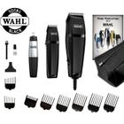 Kit Wahl Total Black Máquina de Cortar Cabelo, Trimmer Acabamento e Aparador de Pelos + Necessaire