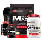 Kit Waxy Mass 3Kg+ Six Protein 900G