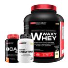 Kit Waxy Whey 2Kg+ Bcaa 4,5 100G+ Power Creatina 100G