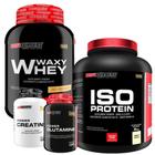 Kit Waxy Whey 2Kg+ Iso Protein 2Kg+ Power Creatina - Bodybuilders