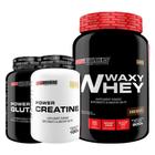 Kit Waxy Whey 900G+ Power Creatine 100G+ Power Glutamine