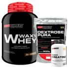 Kit Waxy Whey Protein 2kg + Creatina 100g + Dextrose 900g - Bodybuilders