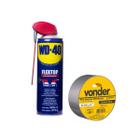 Kit WD40 Lubrificante Spray 500ml + Fita Cinza Silver Tape Vonder 25M