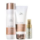 Kit Wella Professionals Fusion Sh 250ml + Cond 200ml + Oil Reflections Light 30ml