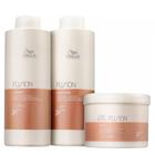 Kit Wella Professionals Fusion Shampoo 1 Litro + Condicionador 1 Litro + Máscara 500gr