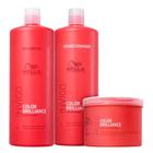 Kit Wella Professionals Shampoo Condicionador 1L + Mascara de Tratamento Invigo Color Brilliance 500ml