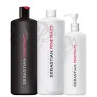 Kit Wella Sebastian Penetraitt Shampoo+Condicionador+Mascara