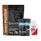 Kit: Whey 60% + Creatina Pote 300g + Coenzima - Soldiers Nutrition