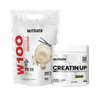 Kit Whey + Creatina Nutrata - Whey concentrado w100 - Creatina 300g 100% pura