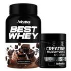 Kit Whey Isolado Gourmet Brownie 900g Creatina - Atlhetica