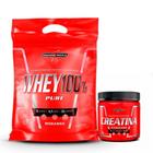 Kit Whey Protein 100% 900g Creatina Monohidratada 300g - Integralmedica