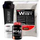 Kit Whey Protein 500G+ Bcaa 4,5 100G+ Power Creatine 100G