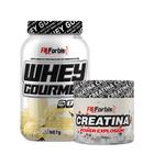 Kit Whey Protein Gourmet Pote 907g + Creatina Power Explosion Sem Sabor 300g - FN Forbis Nutrition