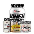 Kit Whey Protein Gourmet Pote + Creatina 300g + BCAA 100 cáps - FN Forbis Nutrition