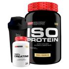 Kit Whey Protein Iso Protein 900g + Creatina 100% Pura 300g + Coqueteleira - Bodybuilders