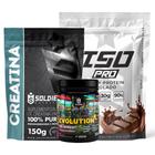 Kit: Whey Protein Isolado ISO PRO 1kg + Creatina Monohidratada 150g + Pré-Treino Evolution - Soldiers Nutrition