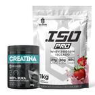 Kit: Whey Protein Isolado ISO PRO 1kg + Creatina Monohidratada 300g - Soldiers Nutrition