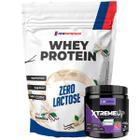 Kit Whey Protein Zero Lactose 900g Baunilha + Pré Treino XtremeUp 300g Uva NEWNUTRITION