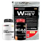 Kit Whey Proten 500G+ Bcaa 100G+ Power Creatina 100G - Bodybuilders