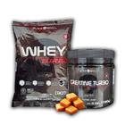 Kit Whey Turbo 907g mais Creatina Turbo 150g - Black Skull